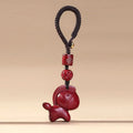 Fortune Jewel Year Of The Horse Cinnabar Blessing Key Chain - Fortune Jewel