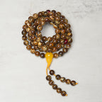 Fortune Jewel 108 Beads Multicolored Amber Gourd Charm Mala - Fortune Jewel