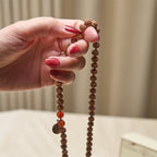 Fortune Jewel Tibetan 108 Beads Bodhi Seed Om Symbol Charm Tassel Wealth Auspiciousness Mala - Fortune Jewel