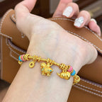 Fortune Jewel Year Of The Horse Gourd Copper Coin Copper Balance Bracelet - Fortune Jewel