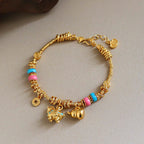 Fortune Jewel Year Of The Horse Gourd Copper Coin Copper Balance Bracelet - Fortune Jewel