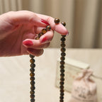 Fortune Jewel Lotus Symbol Tiger Eye Beaded Strength Mala - Fortune Jewel