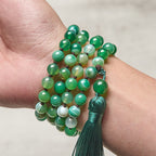 Fortune Jewel Bead Malachite Tassel Protection Bracelet - Fortune Jewel