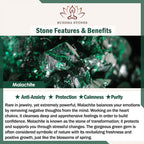 Fortune Jewel Bead Malachite Tassel Protection Bracelet - Fortune Jewel