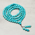 Buddha Stones 108 Beads Turquoise Wisdom Balance Mala - Fortune Jewel