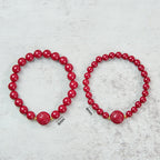 Fortune Jewel Chinese Zodiac Year Of The Horse Carved Cinnabar Peaceful Blessing Bracelet - Fortune Jewel