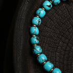 Fortune Jewel Thangka Gau Amulet Box Turquoise Fu Character Protection Bracelet - Fortune Jewel