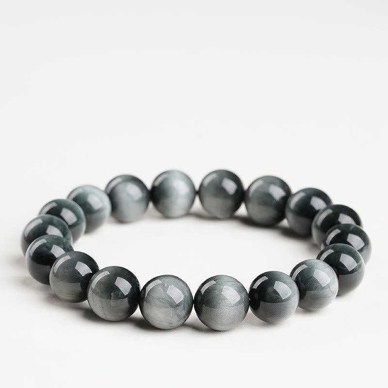 Fortune Jewel Eagle's Eye Stone Positive Calm Beaded Bracelet - Fortune Jewel