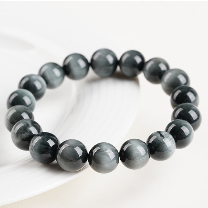 Fortune Jewel Eagle's Eye Stone Positive Calm Beaded Bracelet - Fortune Jewel