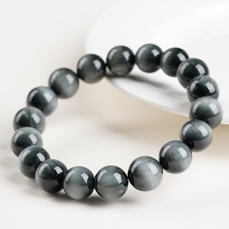 Fortune Jewel Eagle's Eye Stone Positive Calm Beaded Bracelet - Fortune Jewel