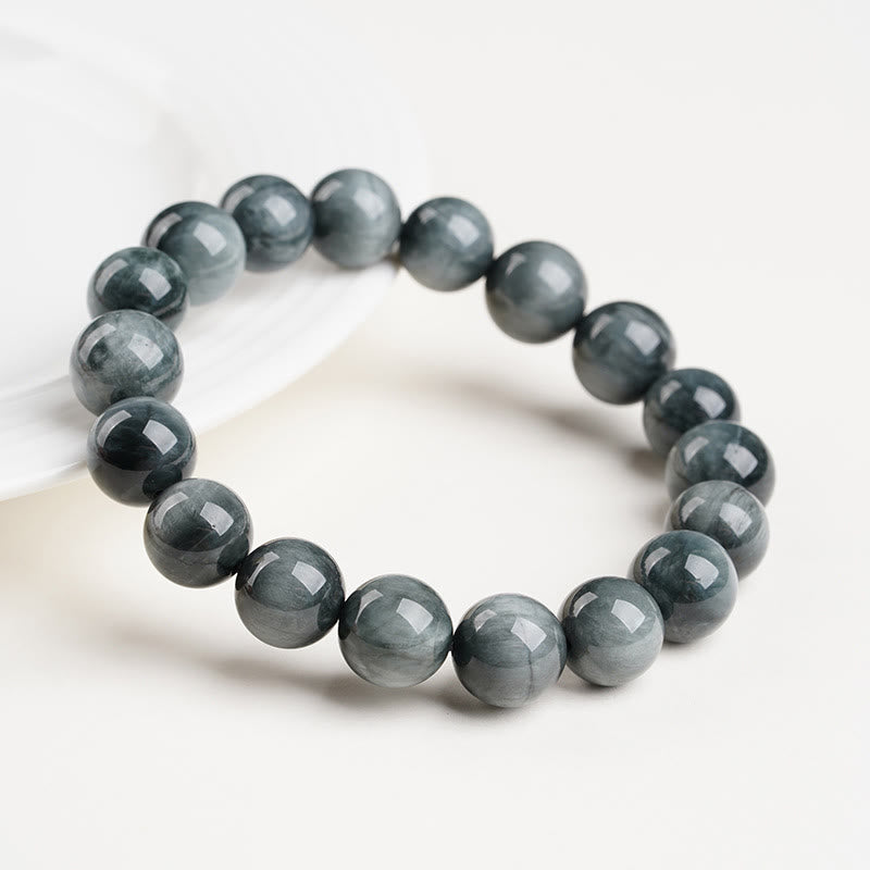 Fortune Jewel Eagle's Eye Stone Positive Calm Beaded Bracelet - Fortune Jewel