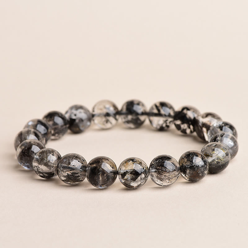 Fortune Jewel Herkimer Diamond Protection Meditation Bracelet - Fortune Jewel