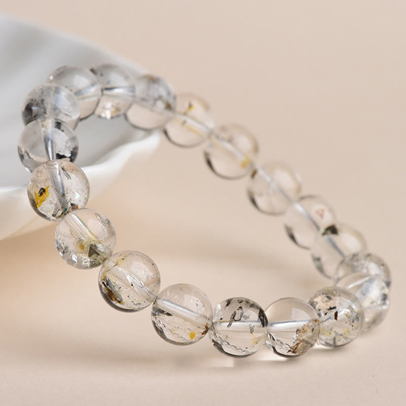 Fortune Jewel Herkimer Diamond Protection Meditation Bracelet - Fortune Jewel
