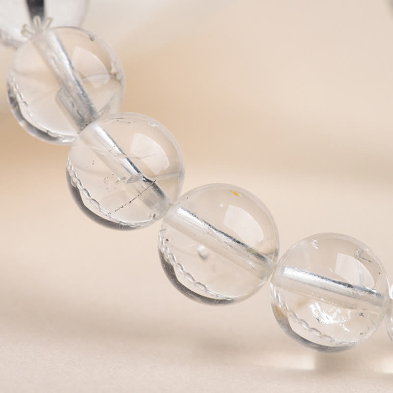 Fortune Jewel Herkimer Diamond Protection Meditation Bracelet - Fortune Jewel