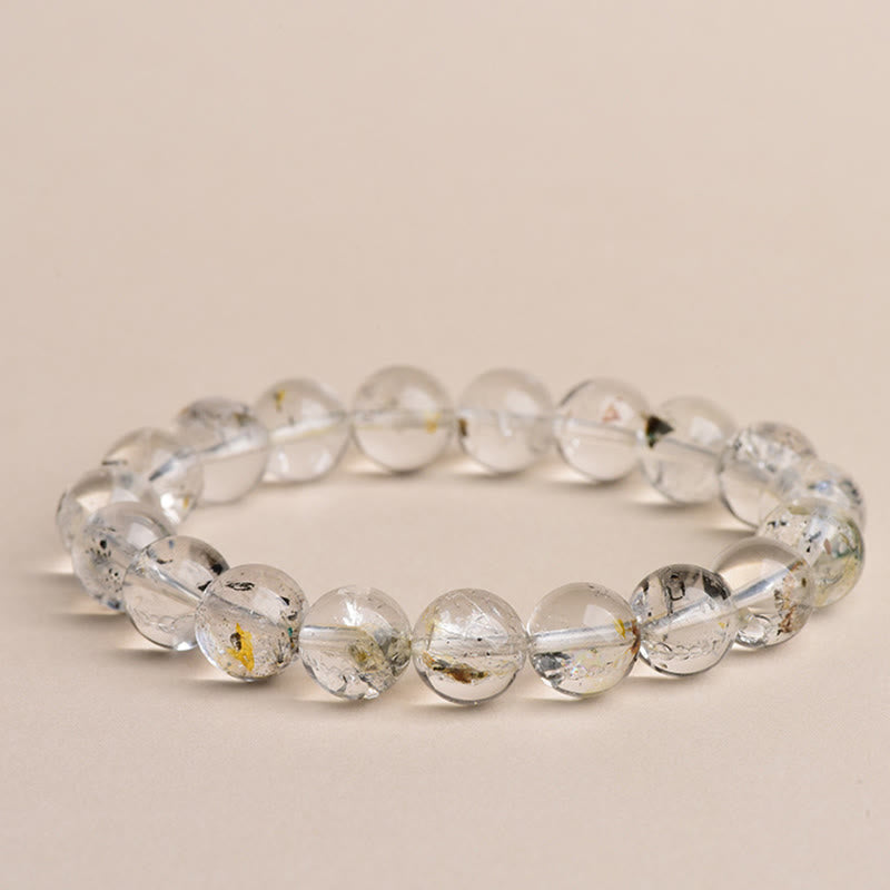 Fortune Jewel Herkimer Diamond Protection Meditation Bracelet - Fortune Jewel