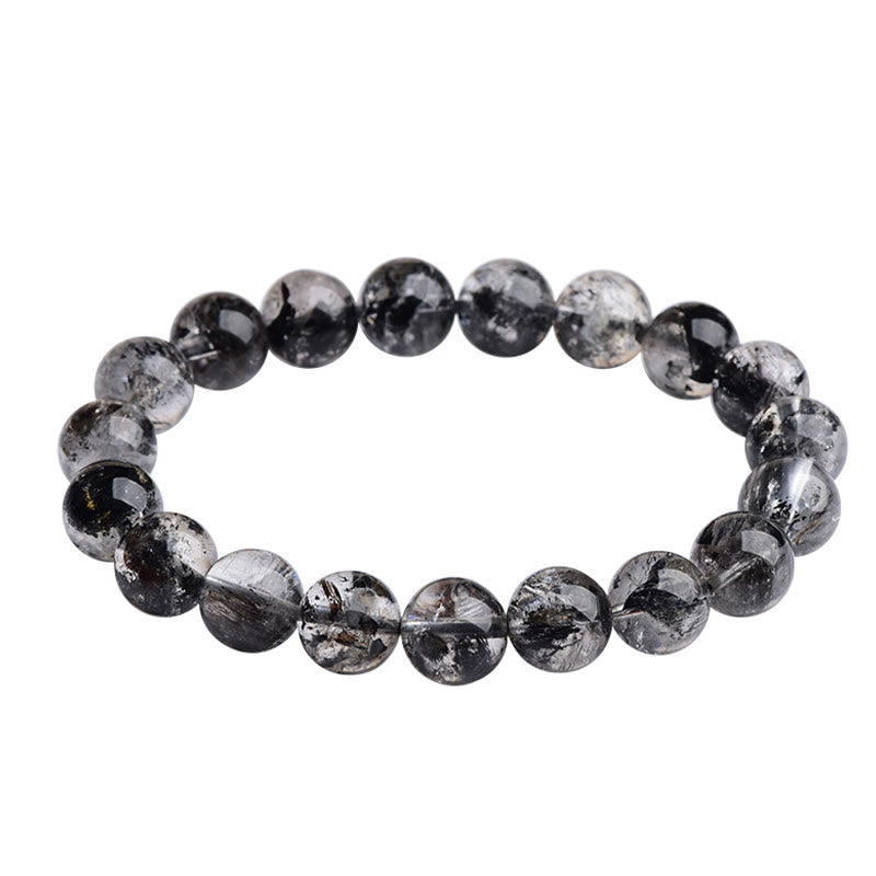 Fortune Jewel Herkimer Diamond Protection Meditation Bracelet - Fortune Jewel