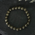 Fortune Jewel Pyrite Round Beads Confidence Abundance Bracelet - Fortune Jewel