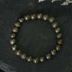 Fortune Jewel Pyrite Round Beads Confidence Abundance Bracelet - Fortune Jewel