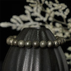 Fortune Jewel Pyrite Round Beads Confidence Abundance Bracelet - Fortune Jewel