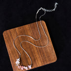 Buddha Stones Black Obsidian Smoky Quartz Garnet Aquamarine Strawberry Quartz Pink Crystal Strength Necklace Pendant - Fortune Jewel
