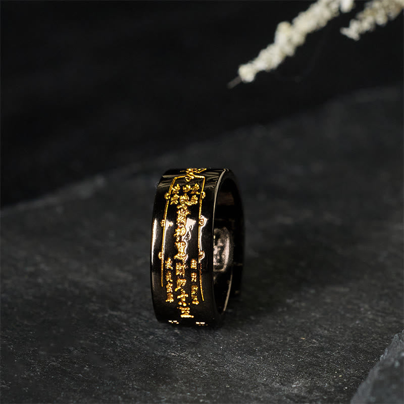 Fortune Jewel Copper Word Adjustable Balance Ring - Fortune Jewel