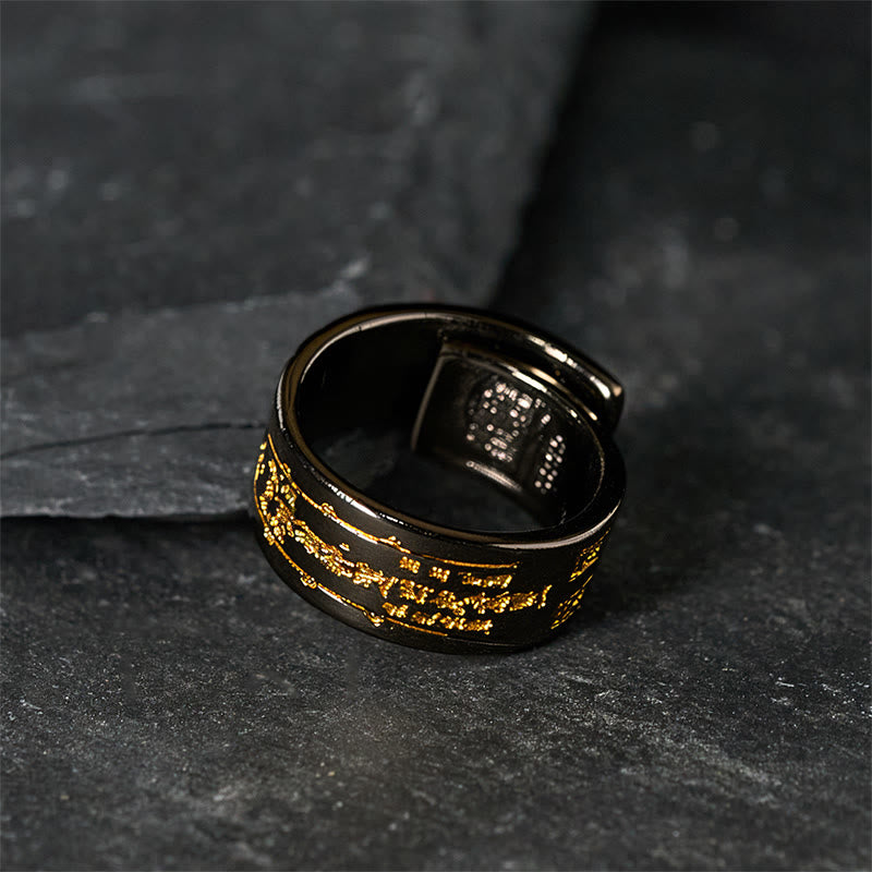 Fortune Jewel Copper Word Adjustable Balance Ring - Fortune Jewel