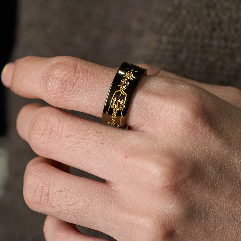 Fortune Jewel Copper Word Adjustable Balance Ring - Fortune Jewel