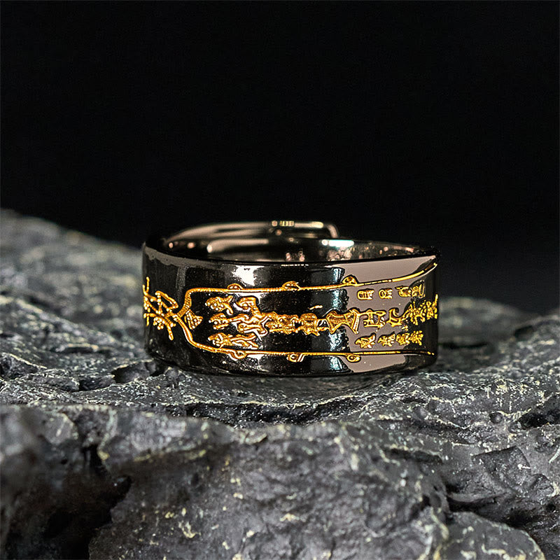 Fortune Jewel Copper Word Adjustable Balance Ring - Fortune Jewel