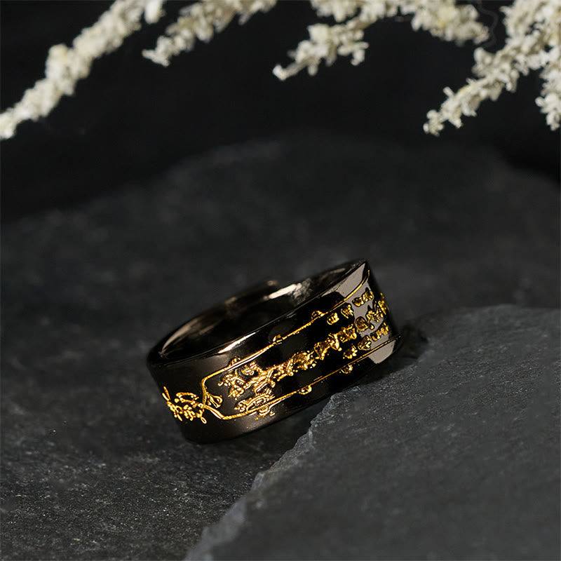 Fortune Jewel Copper Word Adjustable Balance Ring - Fortune Jewel
