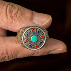Fortune Jewel Copper Bagua Copper Coins Wealth Rotatable Adjustable Ring - Fortune Jewel