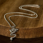 Fortune Jewel Dragon Copper Balance Luck Necklace Pendant - Fortune Jewel