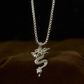 Fortune Jewel Dragon Copper Balance Luck Necklace Pendant - Fortune Jewel