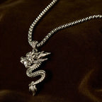 Fortune Jewel Dragon Copper Balance Luck Necklace Pendant - Fortune Jewel