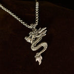 Fortune Jewel Dragon Copper Balance Luck Necklace Pendant - Fortune Jewel