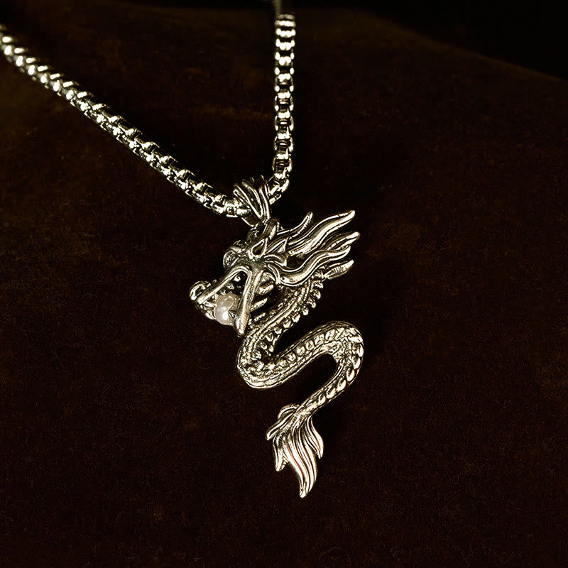 Fortune Jewel Dragon Copper Balance Luck Necklace Pendant - Fortune Jewel