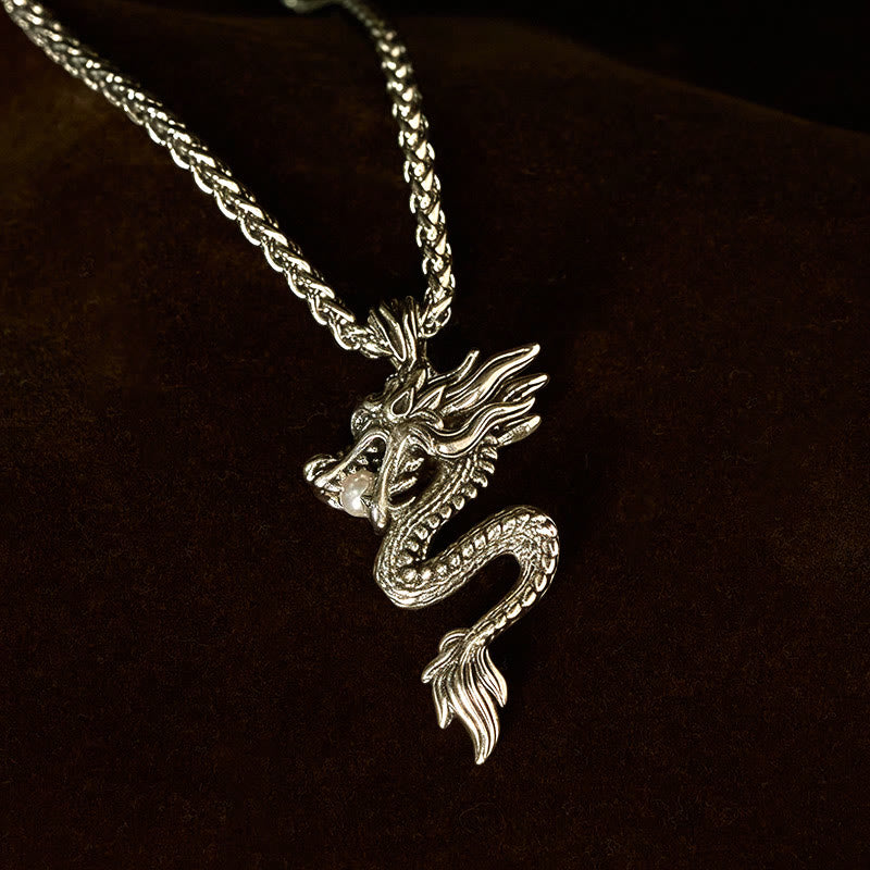 Fortune Jewel Dragon Copper Balance Luck Necklace Pendant - Fortune Jewel