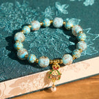 Fortune Jewel Rabbit Liuli Glass Luck Bracelet - Fortune Jewel