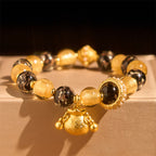 Fortune Jewel Fu Character Liuli Glass Blessings Bracelet - Fortune Jewel