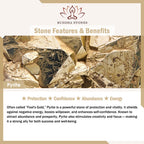 Fortune Jewel Pyrite Round Beads Confidence Abundance Bracelet - Fortune Jewel