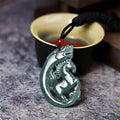Fortune Jewel Year Of The Horse Dragon Jade Luck Necklace Pendants - Fortune Jewel