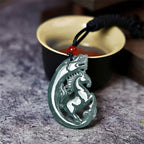 Fortune Jewel Year Of The Horse Dragon Jade Luck Necklace Pendants - Fortune Jewel