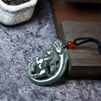 Fortune Jewel Year Of The Horse Dragon Jade Luck Necklace Pendants - Fortune Jewel