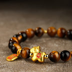 Fortune Jewel Year Of The Horse Tiger Eye Courage Bracelet - Fortune Jewel