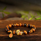 Fortune Jewel Year Of The Horse Tiger Eye Courage Bracelet - Fortune Jewel