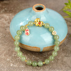 Fortune Jewel Year Of The Horse Hetian Jade Abundance Bracelet - Fortune Jewel