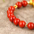 Fortune Jewel Year Of The Horse South Red Agate Success Bracelet - Fortune Jewel