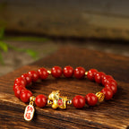 Fortune Jewel Year Of The Horse South Red Agate Success Bracelet - Fortune Jewel