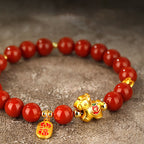 Fortune Jewel Year Of The Horse South Red Agate Success Bracelet - Fortune Jewel
