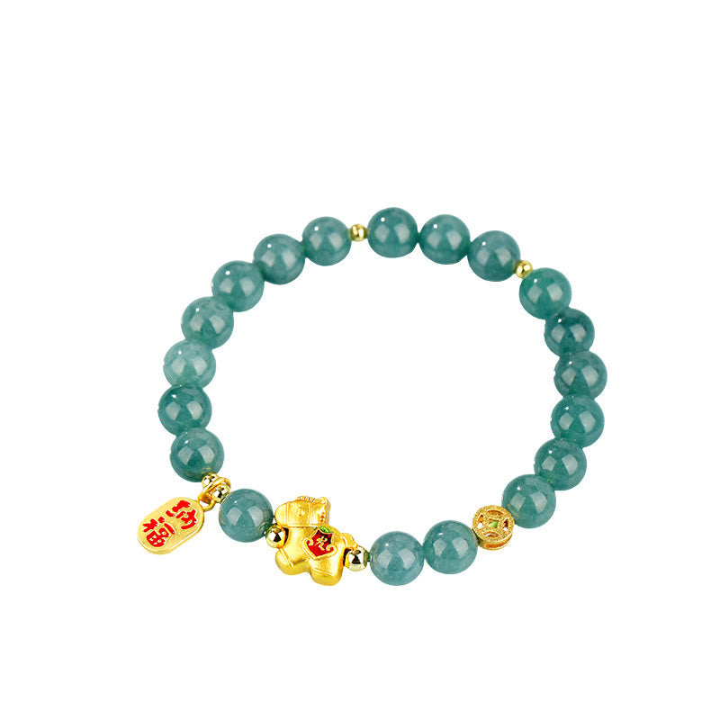 Fortune Jewel Year Of The Horse Jade Prosperity Abundance Bracelet - Fortune Jewel