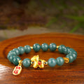 Fortune Jewel Year Of The Horse Jade Prosperity Abundance Bracelet - Fortune Jewel
